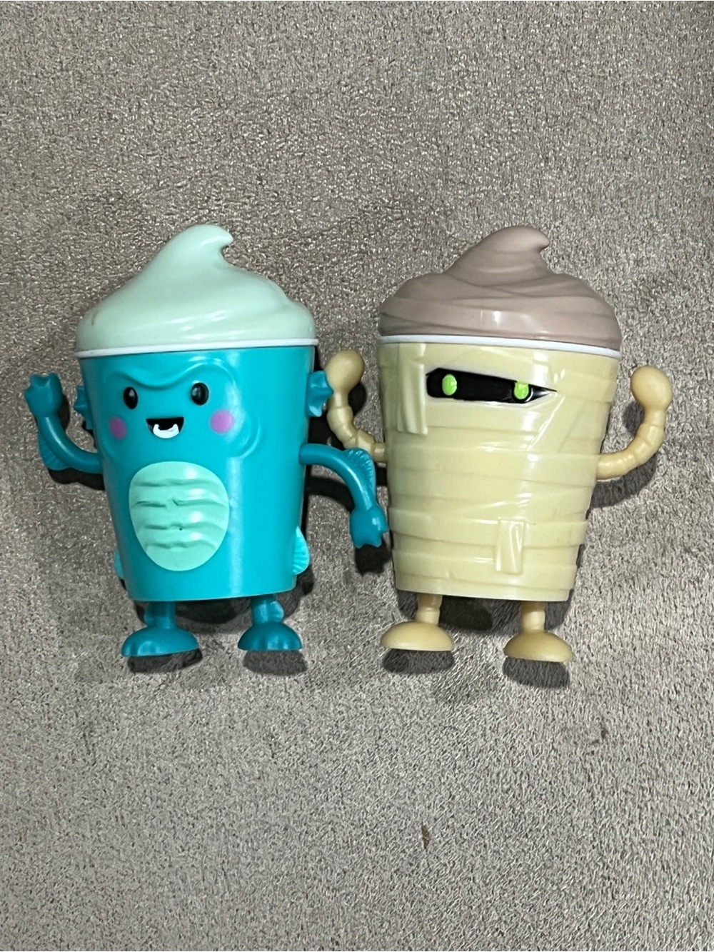 Wendy's Frosty Frights 2025 Chilly Gilly Monster & Yummy Mummy Figure Kids Meal